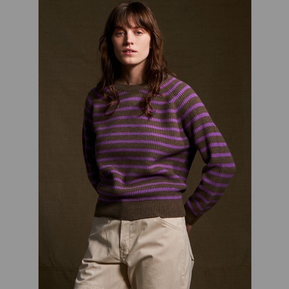 DEMYLEE "Jamie" Striped Cashmere Boatneck Sweater NWOT/sz XS - Picture 11 of 15